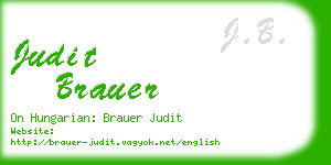 judit brauer business card